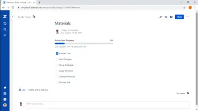 Action Item Progress Bar — Atlassian plugin