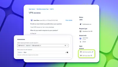 Actions for Jira Service Management — Atlassian plugin