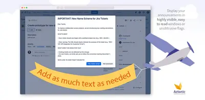 Advanced Announcements – Tailored Notifications for Jira — Atlassian plugin