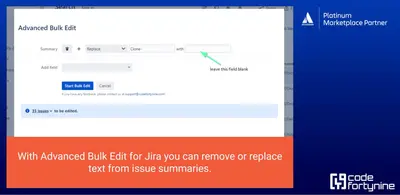 Advanced Bulk Edit for Jira (Bulk Change Text, Field Values) — Atlassian plugin