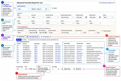 Advanced Comment Search for Jira — Atlassian plugin
