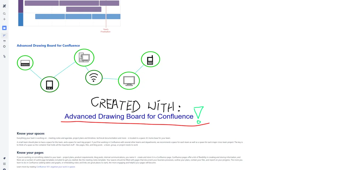 Advanced Drawing Board for Confluence — screenshot from the Atlassian Marketplace listing