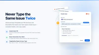 Advanced Issue Templates for Jira — Atlassian plugin