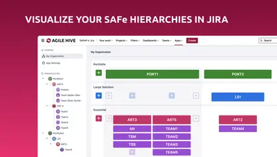 Agile Hive | SAFe Structure ART PI Planning Roadmaps — Atlassian plugin