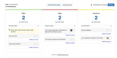 Agile Retrospectives for Confluence (Connector to Jira) — Atlassian plugin