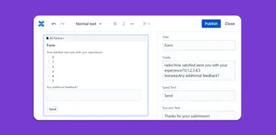 AI Forms+ for Confluence — Atlassian plugin