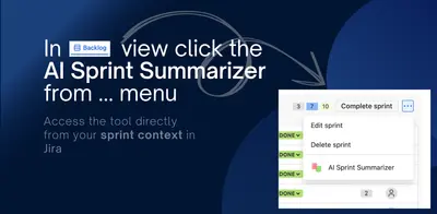 AI Sprint Summarizer — Atlassian plugin