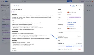 Alloy – AI Prototyping for Jira — Atlassian plugin