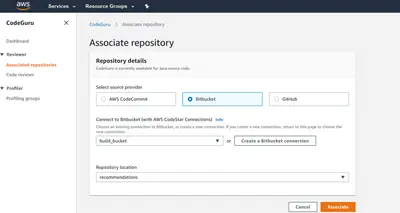 Amazon CodeGuru Reviewer and Bitbucket — Atlassian plugin