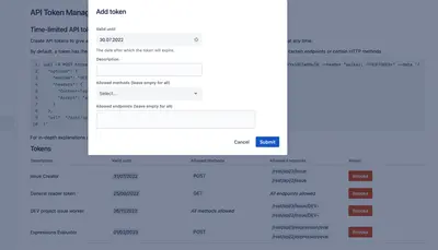 API Key Manager for Jira — Atlassian plugin