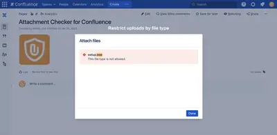 Attachment Checker for Confluence — Atlassian plugin