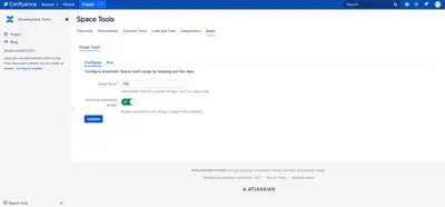 Auto Purge Trash — Atlassian plugin