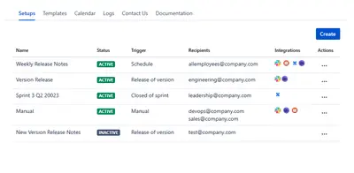 Automated Release Notes — Atlassian plugin