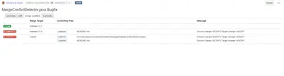 AutoMerge Conflict Detector — Atlassian plugin