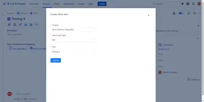 Azure DevOps Board Integration — Atlassian plugin