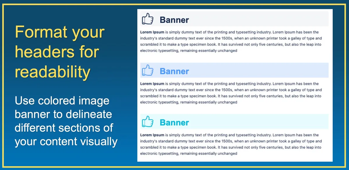 Banners for Confluence — screenshot from the Atlassian Marketplace listing