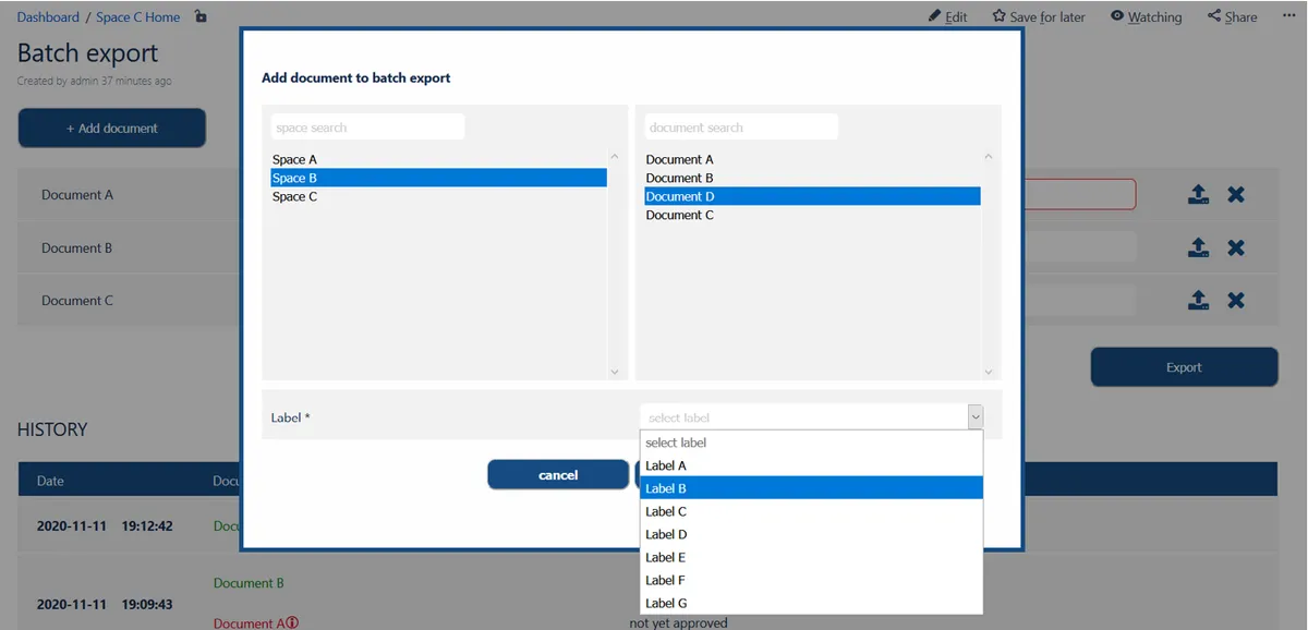 Batch export and approval tool (BEAT) — screenshot from the Atlassian Marketplace listing