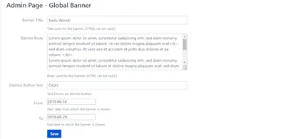 Better Announcement Banner — Atlassian plugin