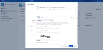 Captcha Custom Field for Jira — Atlassian plugin