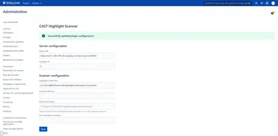 CAST Highlight Scanner for BitBucket — Atlassian plugin