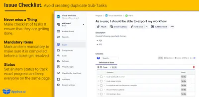 Checklist for Jira (Enterprise) — Atlassian plugin