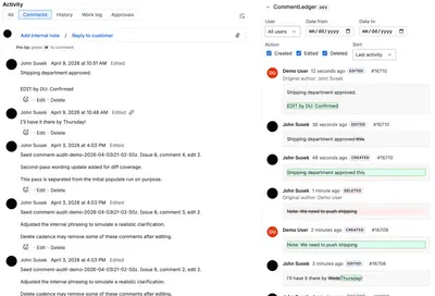 CommentLedger - Comment audit log for Jira — Atlassian plugin