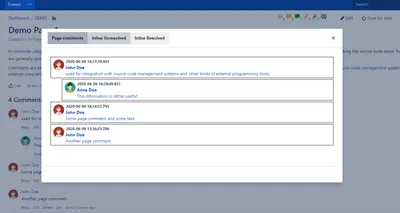 Comments Manager — Atlassian plugin