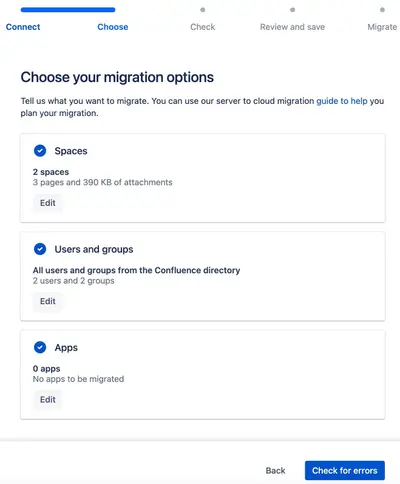 Confluence Cloud Migration Assistant — Atlassian plugin