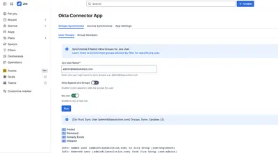 Connector for Okta and Jira — Atlassian plugin