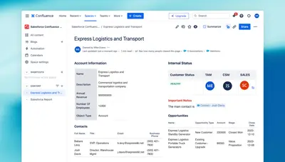Connector for Salesforce & Confluence Cloud — Atlassian plugin