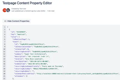 Content Properties Editor for Confluence — Atlassian plugin