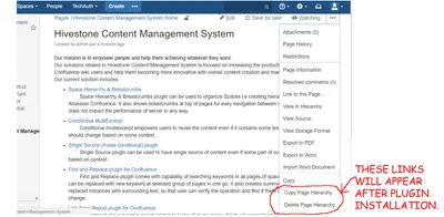 Copy Page Hierarchy (Copy Space) — Atlassian plugin