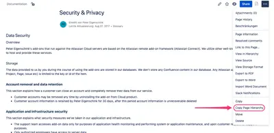 Copy Page Hierarchy for Confluence Cloud — Atlassian plugin