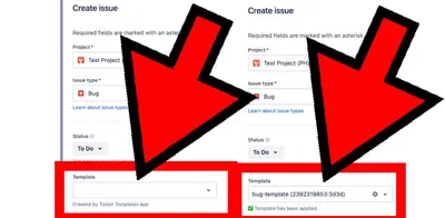 Create Ticket Template, Issue Template, Easy Templates — Atlassian plugin