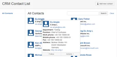 CRM Suite: Contact List for Confluence — Atlassian plugin