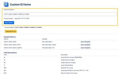 Custom ID For Jira — Atlassian plugin