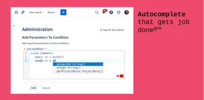 Custom Workflow Condition & Validator with Jira Expressions — Atlassian plugin