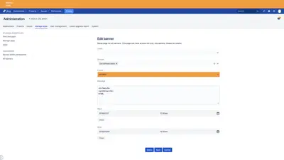 Customizable Announcements for Jira — Atlassian plugin