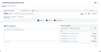 Daily Standup Governance for Jira — Atlassian plugin