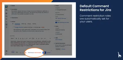 Default Comment Restrictions for Jira — Atlassian plugin