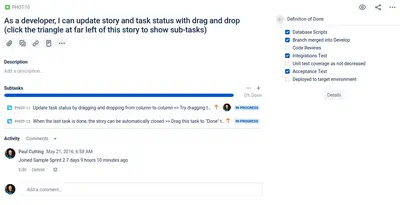 Definition of Done — Atlassian plugin