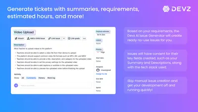 Devz AI Project Plan Generator — Atlassian plugin