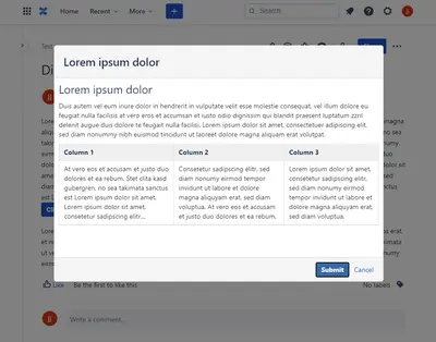 Dialogs for Confluence — Atlassian plugin
