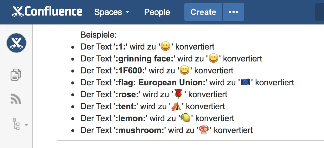 Emoji Character Autoconverter — screenshot from the Atlassian Marketplace listing