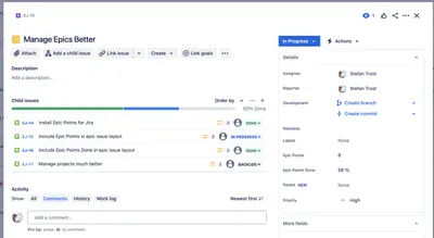 Epic Points for Jira — Atlassian plugin