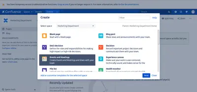 Events and Meetings For Confluence — Atlassian plugin