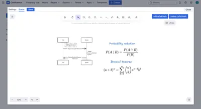 Excalidraw Diagrams & LaTeX Math for Confluence — Atlassian plugin