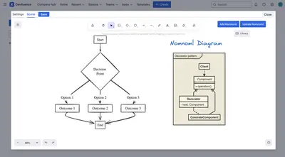 Excalidraw Nomnoml Diagrams for Confluence — Atlassian plugin