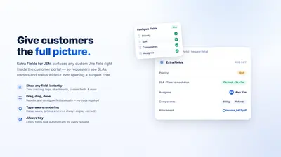 Extra Portal Fields for Jira Service Management — Atlassian plugin