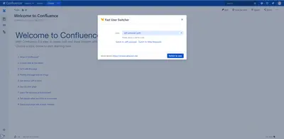 Fast User Switcher (FUS) for Confluence — Atlassian plugin